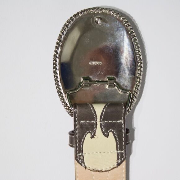 VTG 1995 Streets Ahead Made in USA Beige Western Belt Women  display picture 1